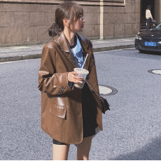 批发2025大码时尚宽松英伦风小西服高级感炸街西装<b class='q'>外套</b>M-4XL200斤