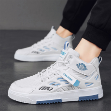 批发2023秋冬新款个性百搭板鞋劳保鞋高帮潮鞋男鞋货号