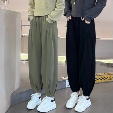 批发<b class='q'>哈伦裤</b>女秋季高腰显瘦宽松百搭束脚运动萝卜九分休闲裤子