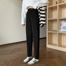 批发实拍直筒裤女春秋2026新款休闲哈伦裤<b class='q'>大码</b>宽松小个子小脚萝卜女裤