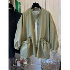 批发立体双口袋棉布长袖衬衫上衣女宽松休闲风衣<b class='q'>外套</b>2026春秋装<b class='q'>新款</b>