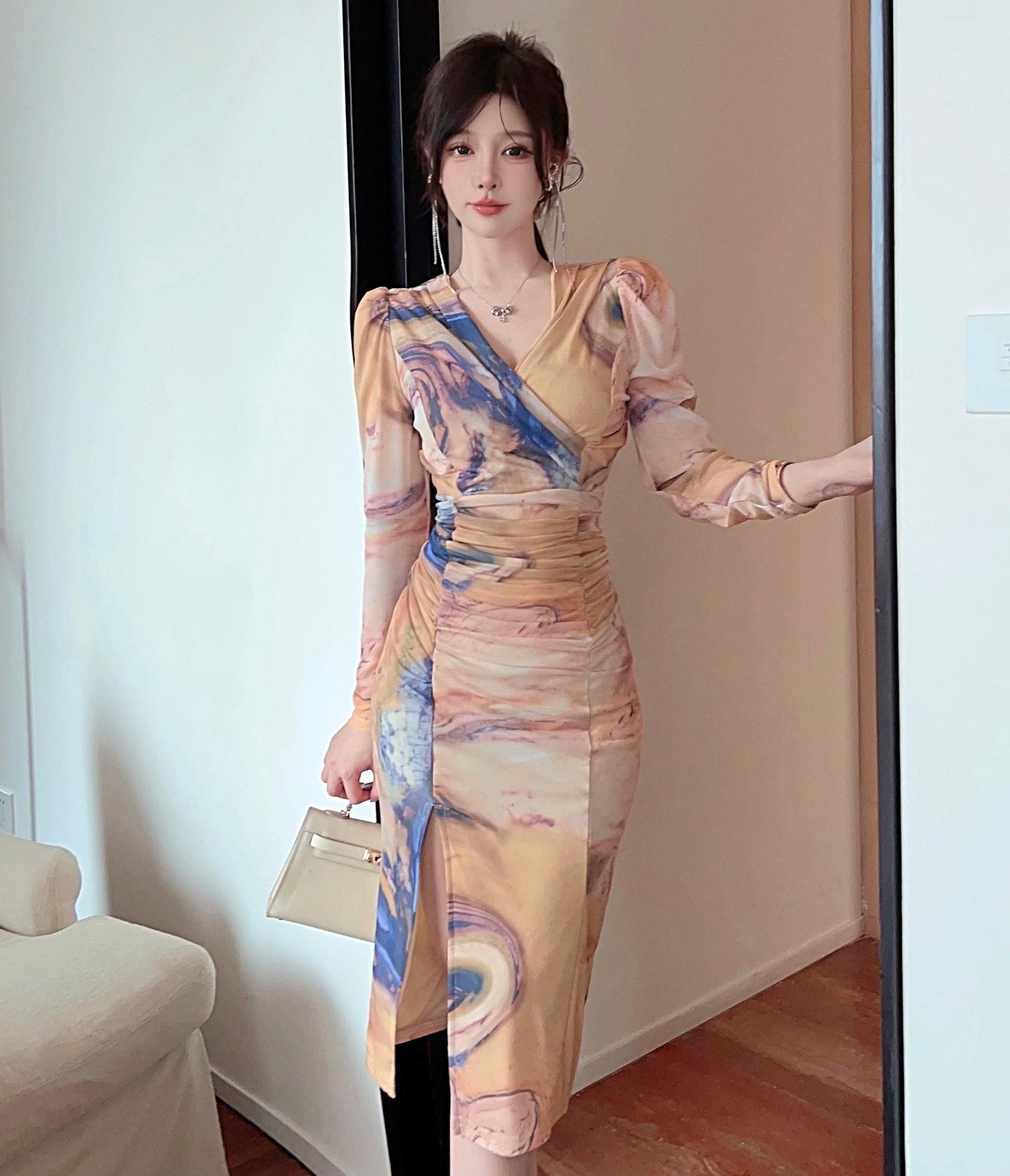 FA37068# 模特新款时尚...