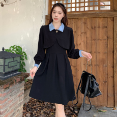 批发实拍 两件套 大码微胖mm短款<b class='q'>外套</b>上衣女百褶a字吊带<b class='q'>连衣裙</b>套装