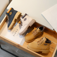 批发女童马丁靴大黄靴2023<b class='q'>春</b>秋冬款新款儿童靴子男童鞋皮靴中大童短靴