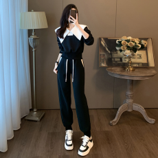 欧货运动休闲套装女秋装搭配一整套时尚减龄洋气卫衣束脚裤两件套