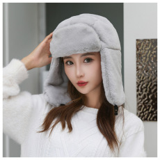 批发防寒仿兔毛女冬季户外加厚雷锋帽毛绒韩版潮保暖帽子护耳