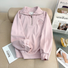 批发实拍华棉复合320克2025春秋薄款刺绣花拉链长袖上衣大码<b class='q'>女装</b>200斤