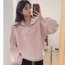 批发官图华棉复合320克2025春秋薄款刺绣花拉链长袖上衣大码<b class='q'>女装</b>200斤