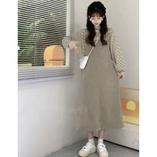 批发孕妇哺乳新中式复古碎花连衣裙<b class='q'>夏</b>设计感小众收腰大裙摆温柔长裙