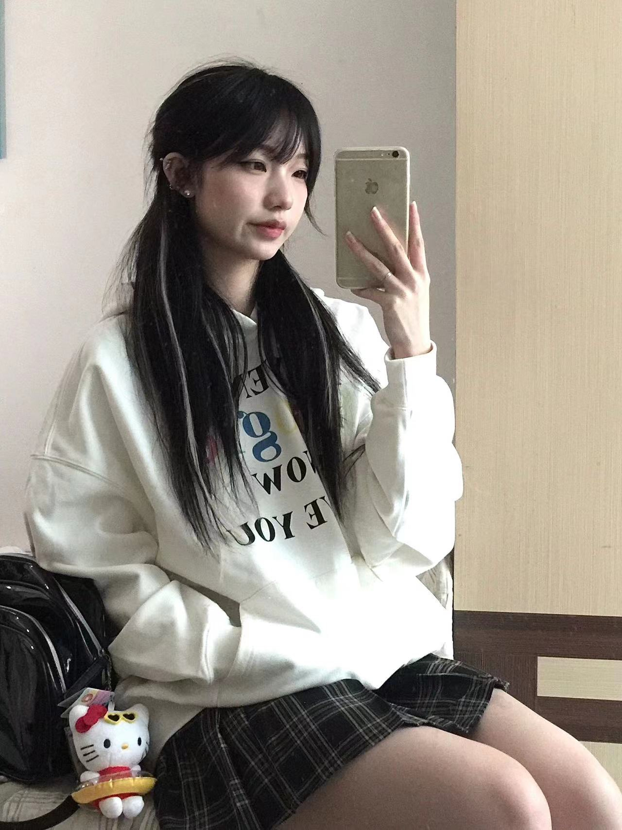 防棉華棉複合牛奶絲300克/銀狐絨400克連帽衛衣女