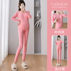 批发实拍<b class='q'>孕妇</b><b class='q'>秋衣</b>秋裤套装<b class='q'>纯棉</b>保暖内衣产后哺乳期产妇喂奶秋冬季