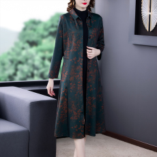 批发2025秋冬季时尚中老年大衣风衣外套