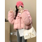 白鸭绒 2023韩系冬季新款羽绒服女 短款连帽宽松大码面包服外套轮播图4