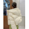 白鸭绒 2023韩系冬季新款羽绒服女 短款连帽宽松大码面包服外套轮播图2