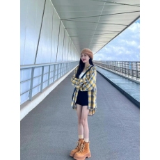 批发格子<b class='q'>衬衫</b>女早初秋装2025新款宽松慵懒<b class='q'>衬衣</b><b class='q'>外套</b>长袖上衣设计感小众