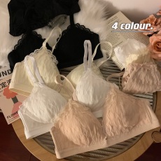 批发实拍实价 蕾丝<b class='q'>日系</b>性感聚拢无钢圈<b class='q'>文胸</b><b class='q'>套装</b>少女胸罩收副乳内衣