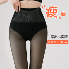 批发实拍秋冬大码打底<b class='q'>袜</b>高腰黑丝假透肤加绒光腿神器踩脚逼真连裤<b class='q'>袜</b>