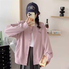 批发官图米呢复合330克2026春秋刺绣开衫外套长袖上衣潮大码女装200斤