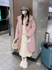 oversize面包服羽绒棉衣棉服女冬季外套中长款厚棉袄2023年新款潮