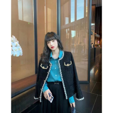 批发双层有里布<b class='q'>气质</b>名媛小香风<b class='q'>外套</b>2025秋装新款小个子法式短款上衣