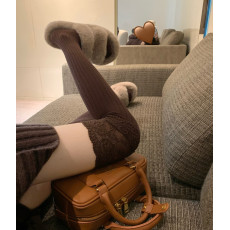 批发实拍实价 蕾丝花边长筒<b class='q'>袜</b>女秋冬新款过膝袜子显瘦高筒<b class='q'>大腿</b>长<b class='q'>袜</b>