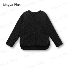 批发【定格时光】Mayya Plus<b class='q'>时尚</b>气质新品显瘦遮肉百搭休闲棉服