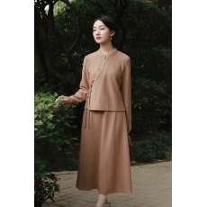 批发新中式女装中国风<b class='q'>汉服</b>成人改良旗袍<b class='q'>唐装</b>卫衣连衣裙中秋节礼服古装