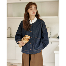 批发实拍2026年<b class='q'>春</b>季新款日系复古休闲百搭开袖长袖牛仔外套