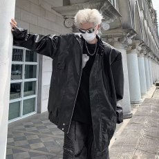 批发2023年复古宽松休闲痞帅机车皮衣夹克男春秋季高级感百搭外套
