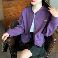 实拍现货#卫衣外套女2023新款爆款小个子休闲百搭短款棒球服女