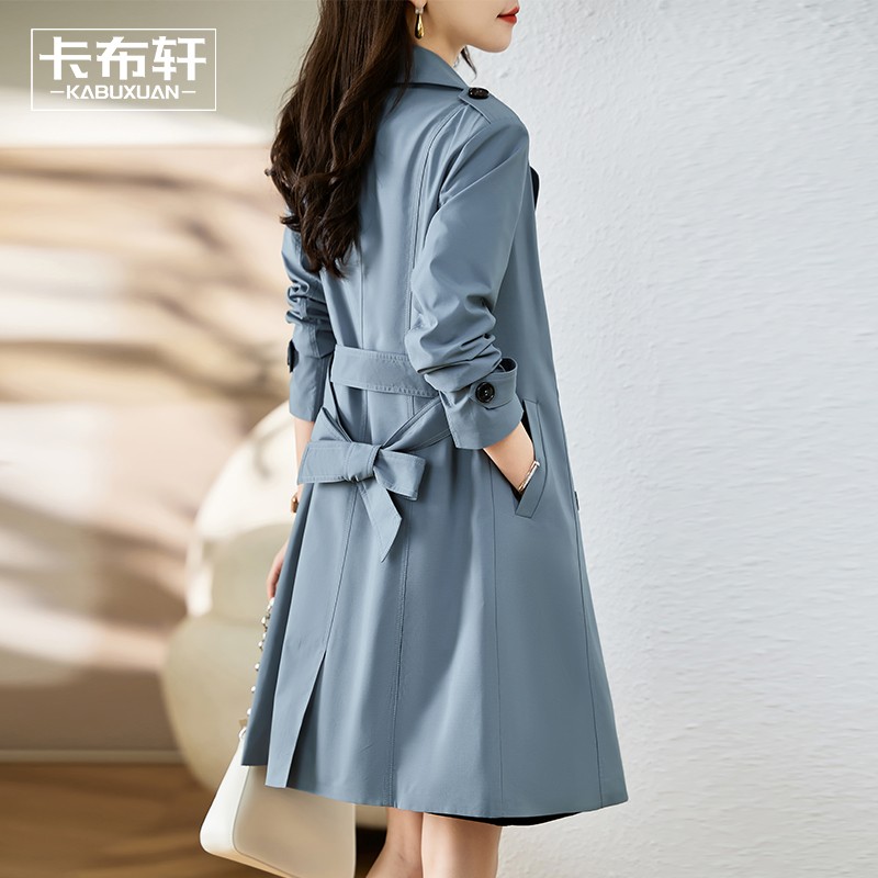 BY35208# 风衣外套女秋装新款女装秋季秋冬小个子中长款爆款春秋大衣 服裝批發女裝批發服飾貨源