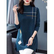 批发洋气妈妈秋<b class='q'>冬</b>打底衫长袖中长款半高领大码女装上衣中年毛衣女<b class='q'>冬</b>装