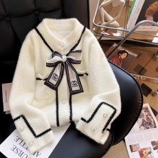批发轻奢名媛<b class='q'>女</b>气质炸街小香风针织开衫毛衣外套宽松<b class='q'>女</b>神范温柔风上衣