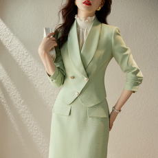 批发名媛淑女风质感好超短款小西装外套女洋气减龄时尚韩版西服套裙潮