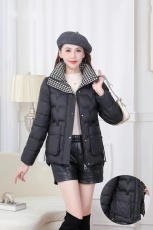 中年妈妈短款立领羽绒棉服女2023年秋冬新款韩版时尚休闲保暖外套
