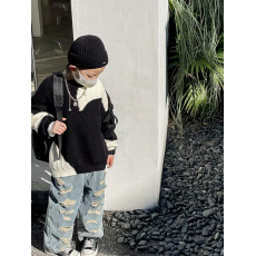 批发童装儿童针织马甲秋季新款男女童坎肩中小童毛衣背心宝<b class='q'>宝马</b>夹外穿