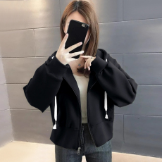 批发官图卫衣开衫女士短<b class='q'>外套</b>2026早春秋季新款棒球服爆款休闲上衣女装