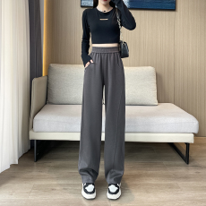实拍#美式运动裤秋冬新款卫裤休闲阔腿工装裤香蕉裤爵士跳舞裤子