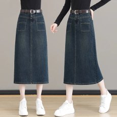 批发官图女士牛仔半身裙2026<b class='q'>春</b>秋季新款包臀裙长裙a字裙女装高腰爆款