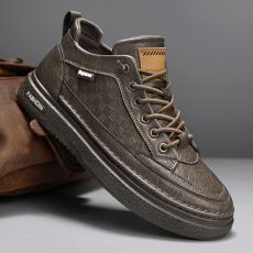 批发冬季新款低帮马丁鞋皮面工装鞋男鞋货号