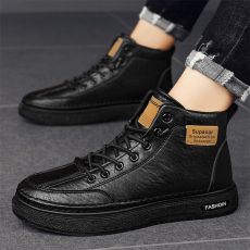 批发2023冬季新款高帮马丁鞋休闲鞋男鞋货号