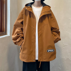 批发新款春<b class='q'>秋</b>季韩版户外港风防风防水防静电冲锋衣连帽宽松夹克风衣