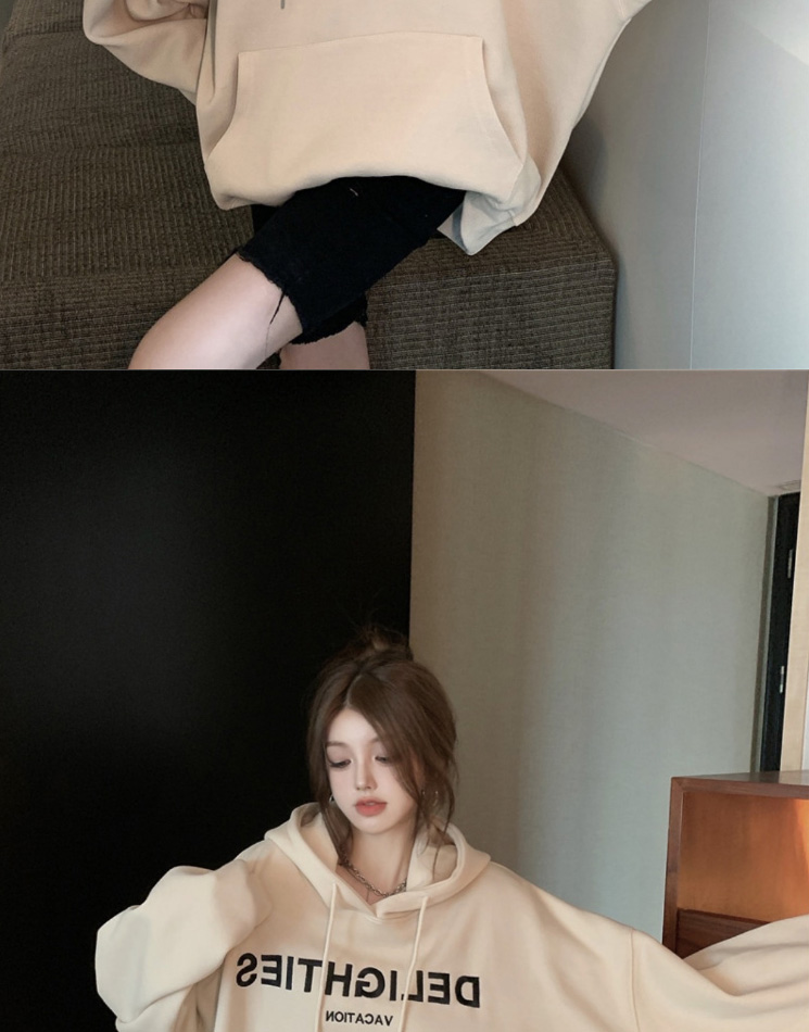 Manteau David à capuche automne et hiver pour femme avec ajout de velours_voghion.com