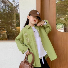 批发女童衬衫2023<b class='q'>春</b>秋新款韩版百搭衬衫外衣女宝宝洋气时髦休闲上衣潮