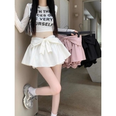 批发蝴蝶结半身裙女防走光裙裤高腰辣妹蓬蓬a字裙子短裙