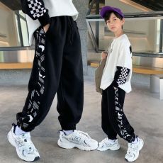 批发男童裤子秋<b class='q'>冬</b>款运动裤儿童新款中大童针织裤卫裤男孩休闲束脚长裤