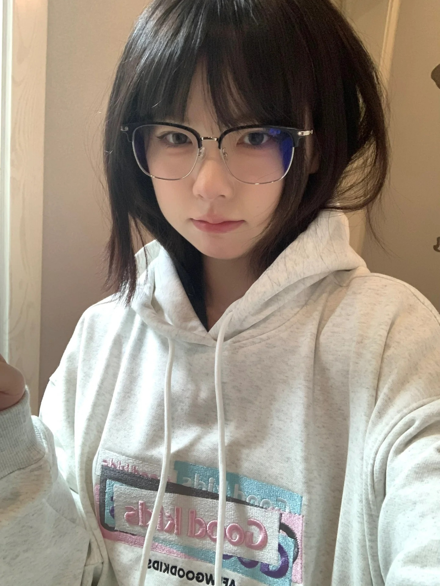 薄款加絨加厚高街美式連帽衛衣女秋冬潮牌oversize小眾外套衛衣潮