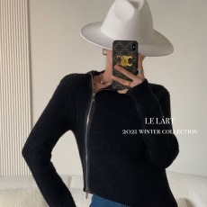 批发不规则短款高腰毛衣女独特设计感小众拉链高领内搭秋冬针织<b class='q'>打底衫</b>