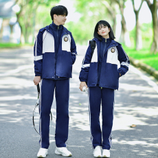 批发大量有货 实拍情侣装秋季冲锋衣外套情侣装学生班服运动会套装
