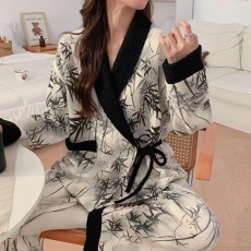 批发现货空气棉月子服秋<b class='q'>冬</b>产后哺乳睡衣孕妇怀孕期喂奶家居服套装